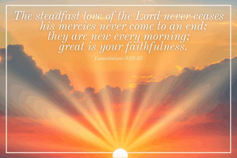 His Mercies Are New Every Morning